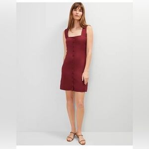 NWT $149 Ann Taylor Linen Blend  Button Down Dress sz 6